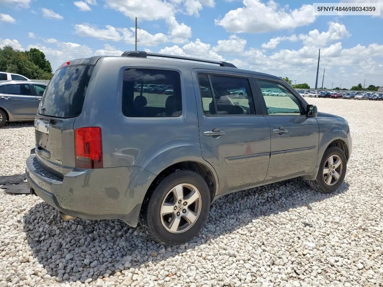 2009 Honda Pilot Ex VIN: 5FNYF48469B034359 Lot: 62997315