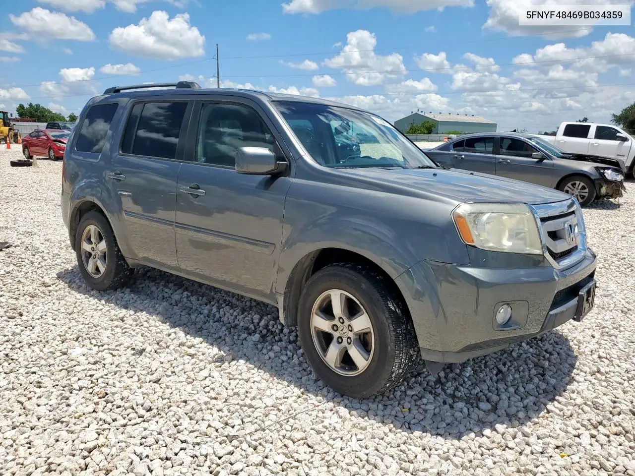 2009 Honda Pilot Ex VIN: 5FNYF48469B034359 Lot: 62997315