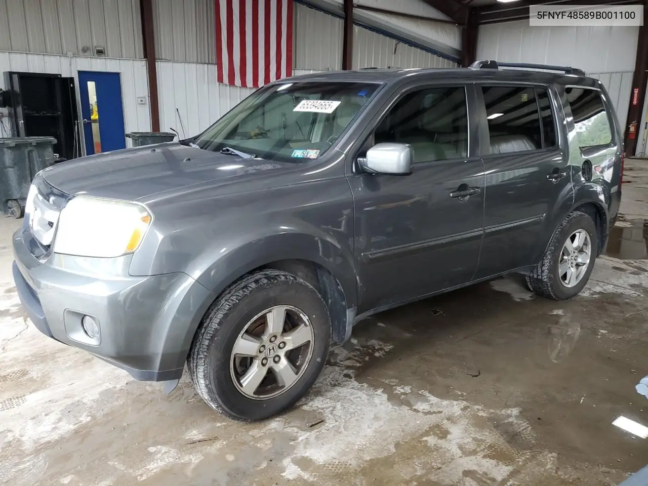 2009 Honda Pilot Exl VIN: 5FNYF48589B001100 Lot: 65394665