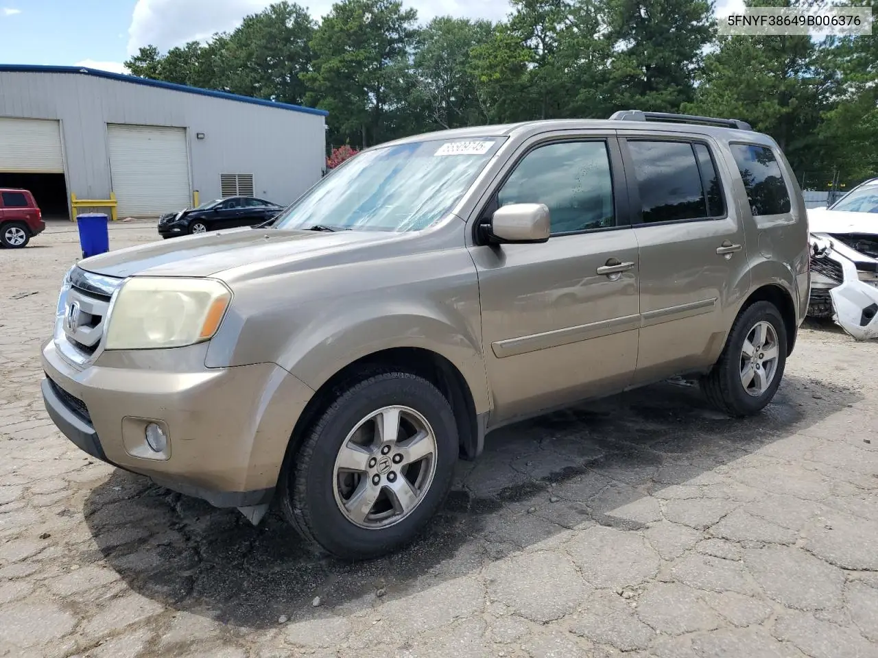 2009 Honda Pilot Exl VIN: 5FNYF38649B006376 Lot: 65509745