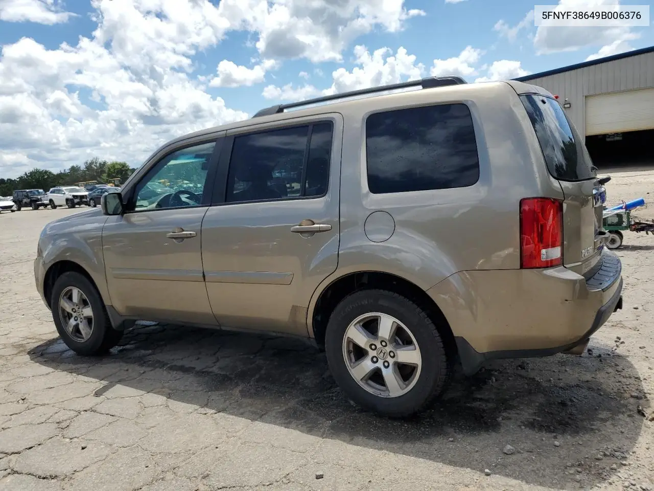 2009 Honda Pilot Exl VIN: 5FNYF38649B006376 Lot: 65509745