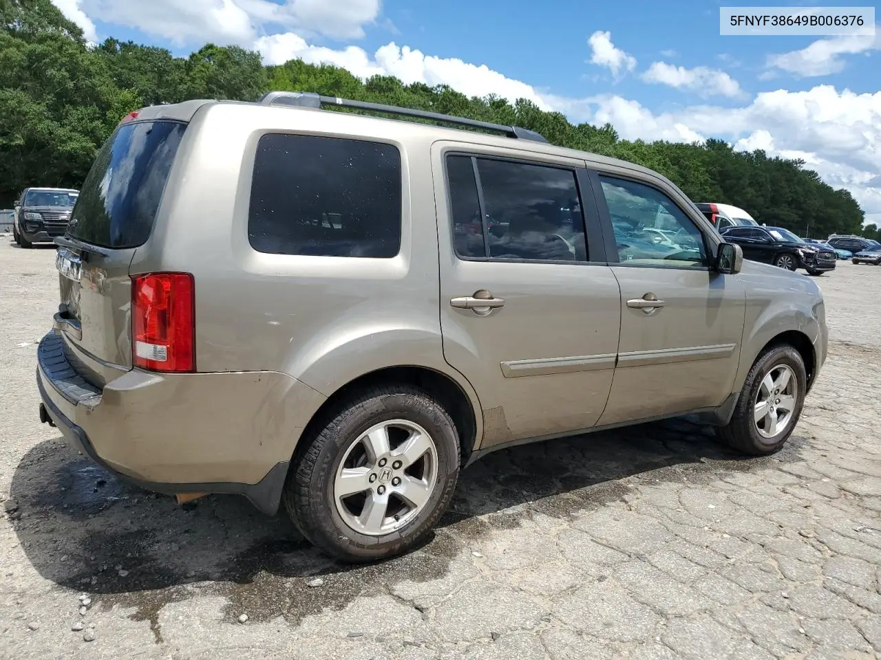 2009 Honda Pilot Exl VIN: 5FNYF38649B006376 Lot: 65509745