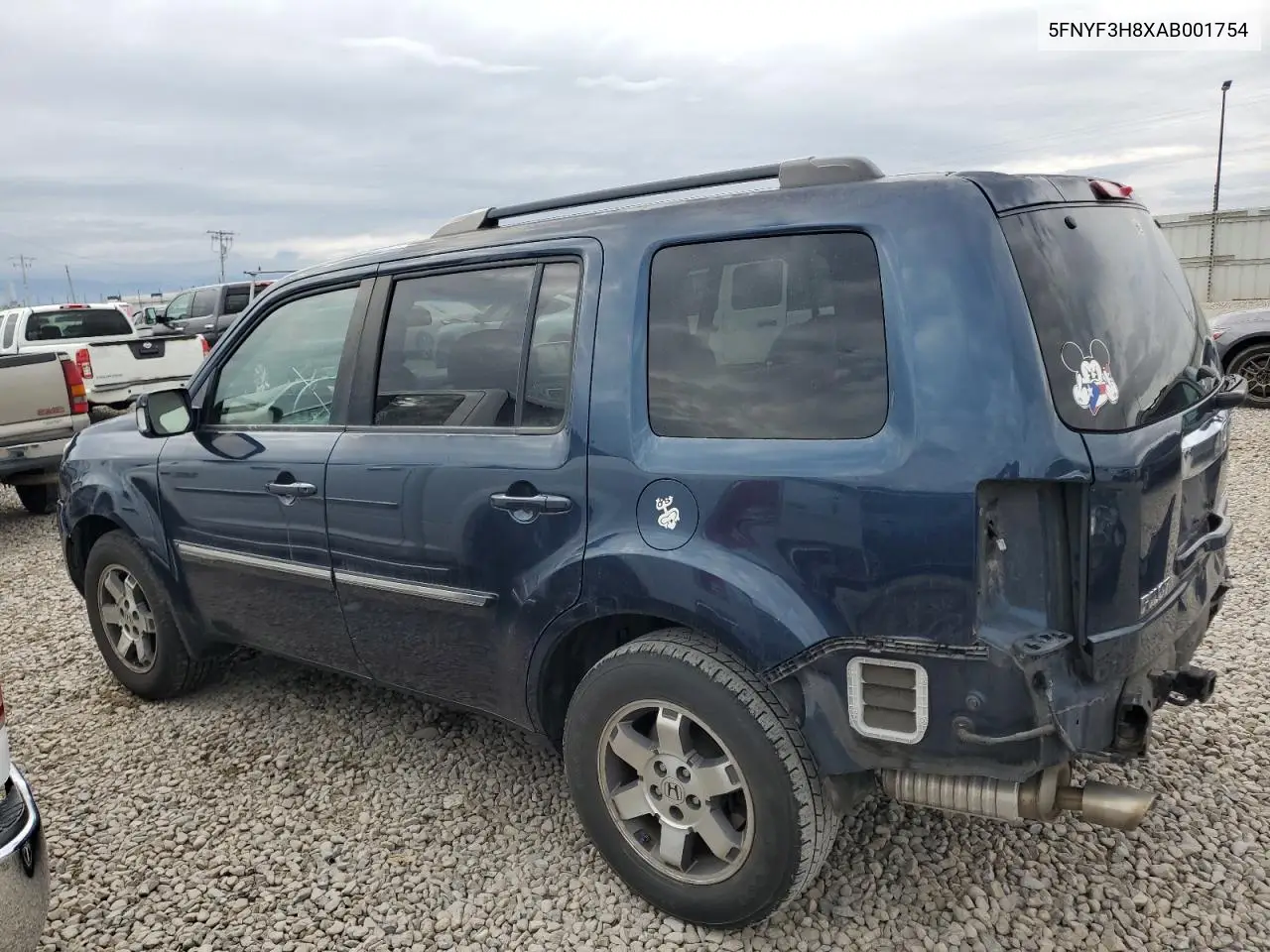 2010 Honda Pilot Touring VIN: 5FNYF3H8XAB001754 Lot: 55511125