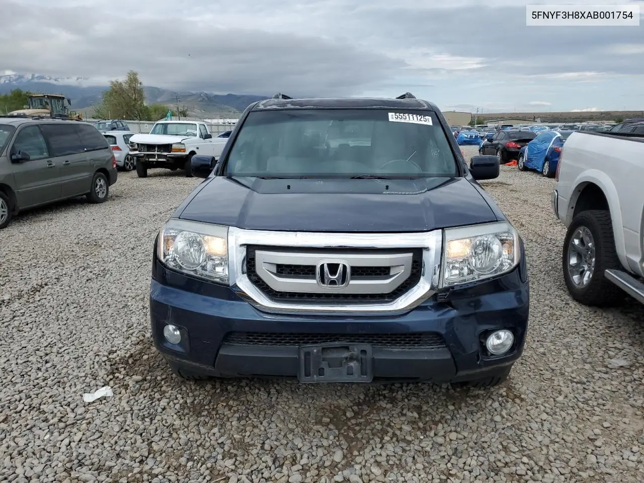 2010 Honda Pilot Touring VIN: 5FNYF3H8XAB001754 Lot: 55511125