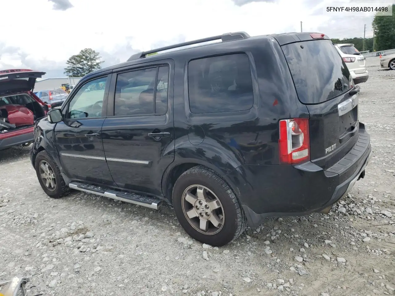 2010 Honda Pilot Touring VIN: 5FNYF4H98AB014498 Lot: 57030215