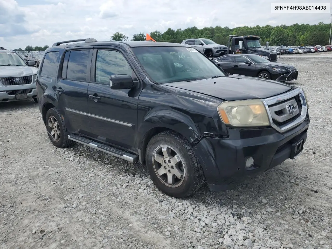 2010 Honda Pilot Touring VIN: 5FNYF4H98AB014498 Lot: 57030215