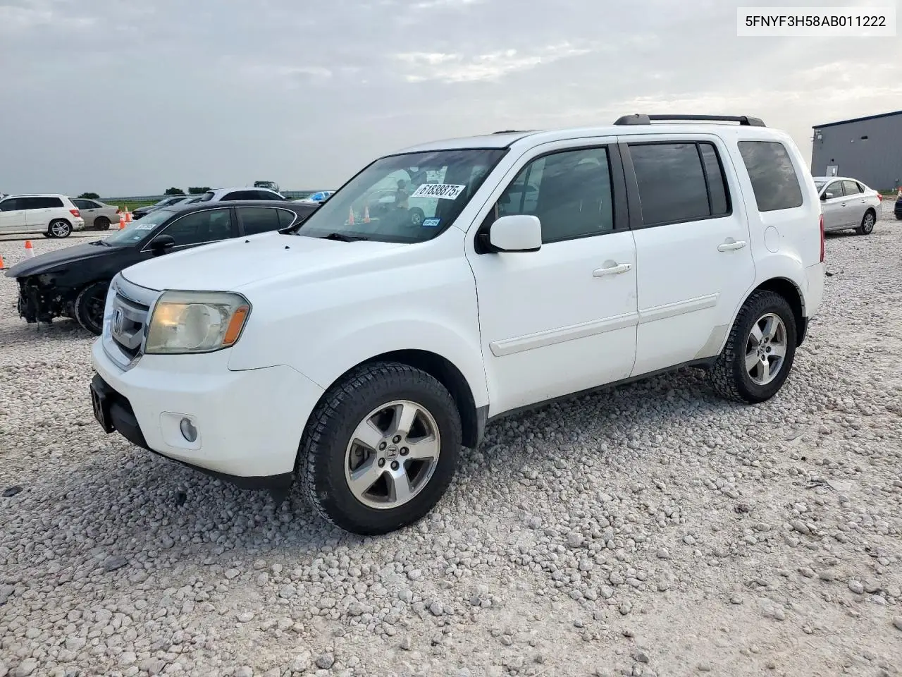 2010 Honda Pilot Exl VIN: 5FNYF3H58AB011222 Lot: 61838875
