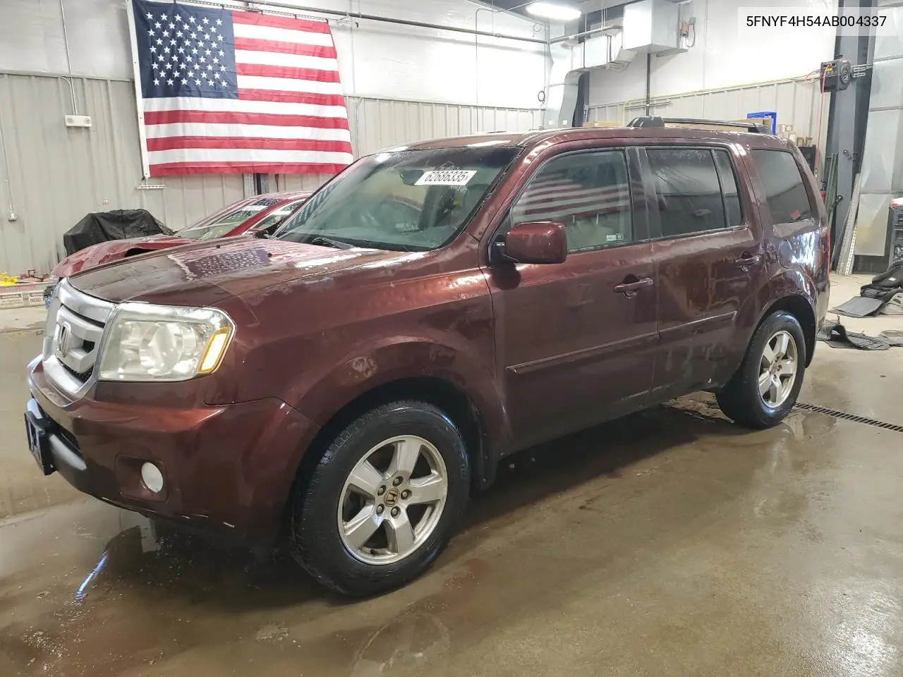 2010 Honda Pilot Exl VIN: 5FNYF4H54AB004337 Lot: 62686335