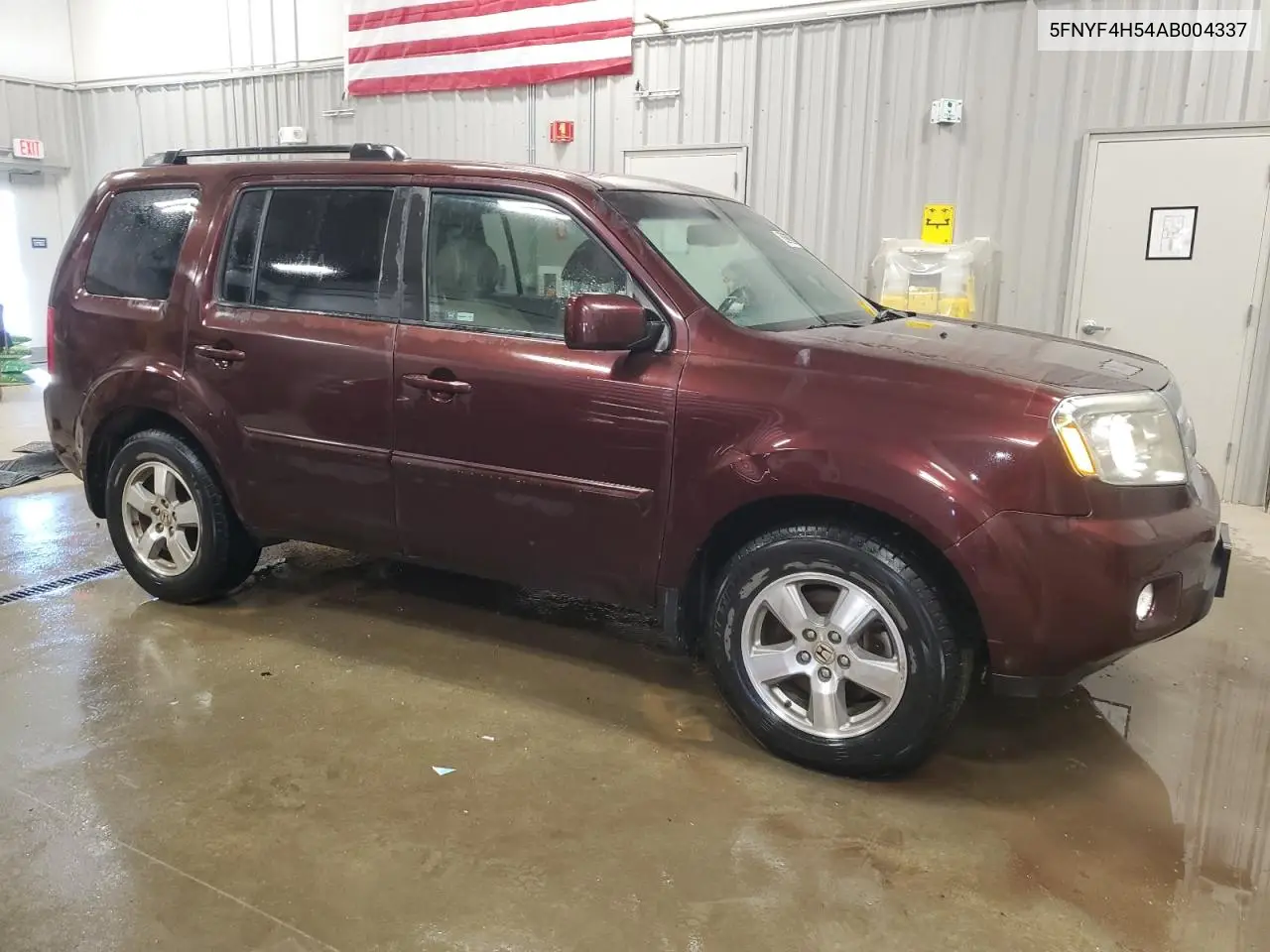 2010 Honda Pilot Exl VIN: 5FNYF4H54AB004337 Lot: 62686335