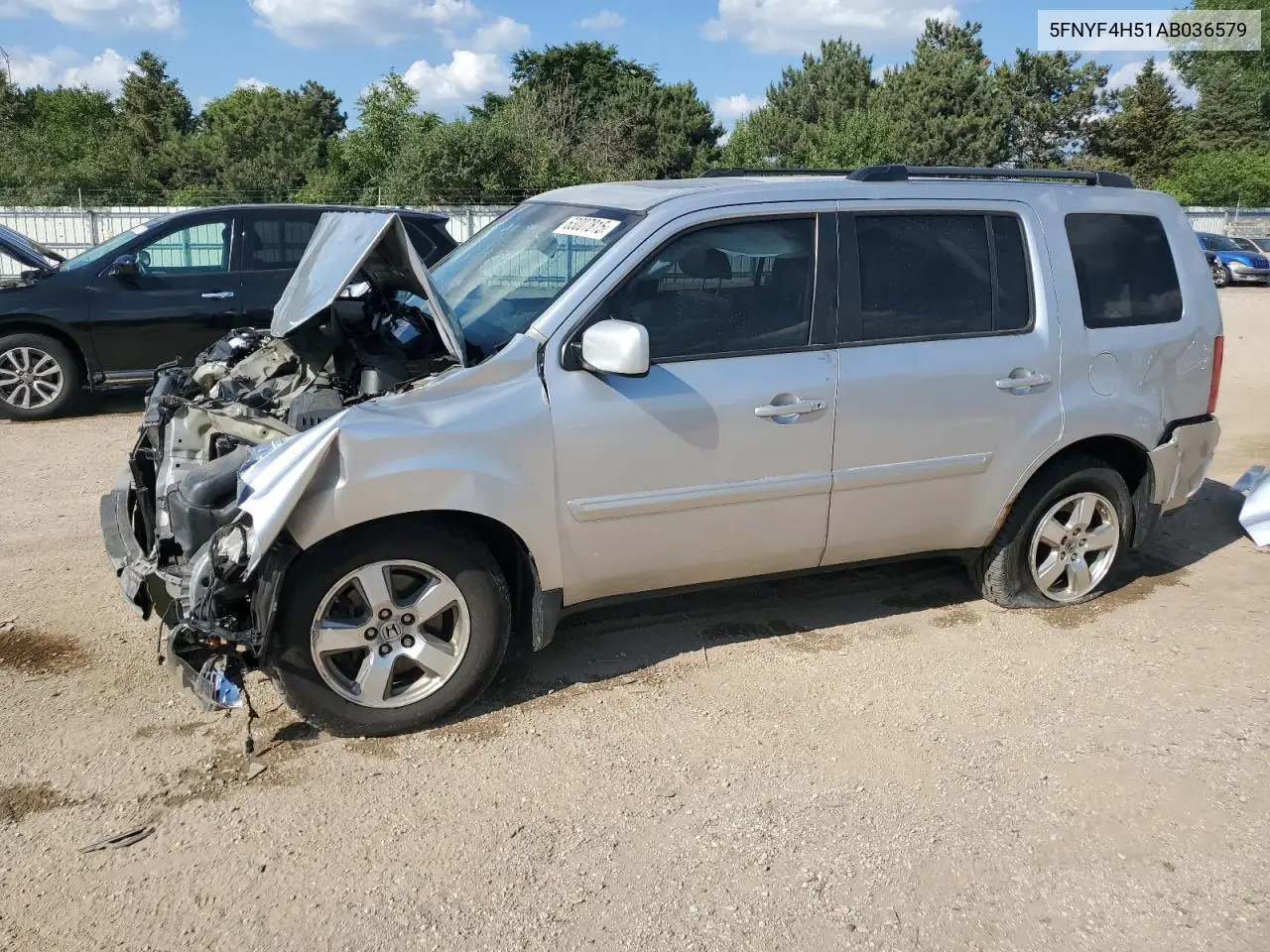 2010 Honda Pilot Exl VIN: 5FNYF4H51AB036579 Lot: 63007815