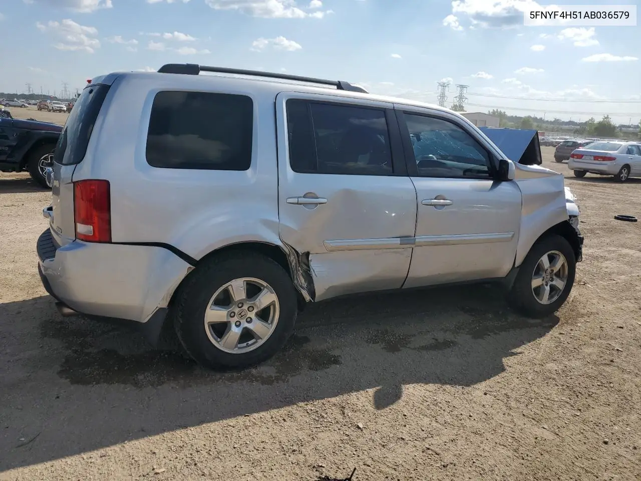 2010 Honda Pilot Exl VIN: 5FNYF4H51AB036579 Lot: 63007815