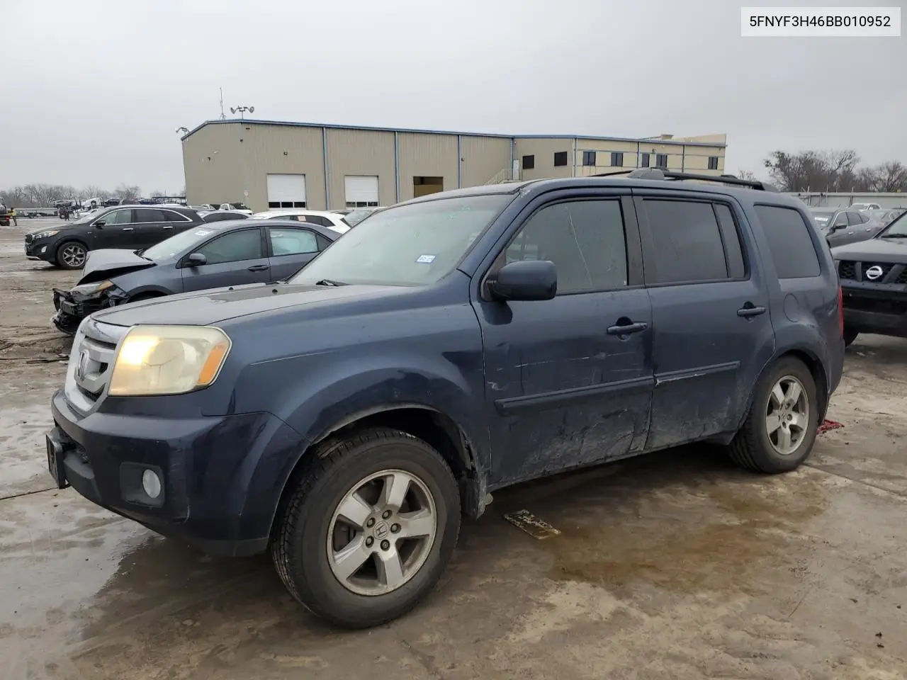 2011 Honda Pilot Ex VIN: 5FNYF3H46BB010952 Lot: 44053905