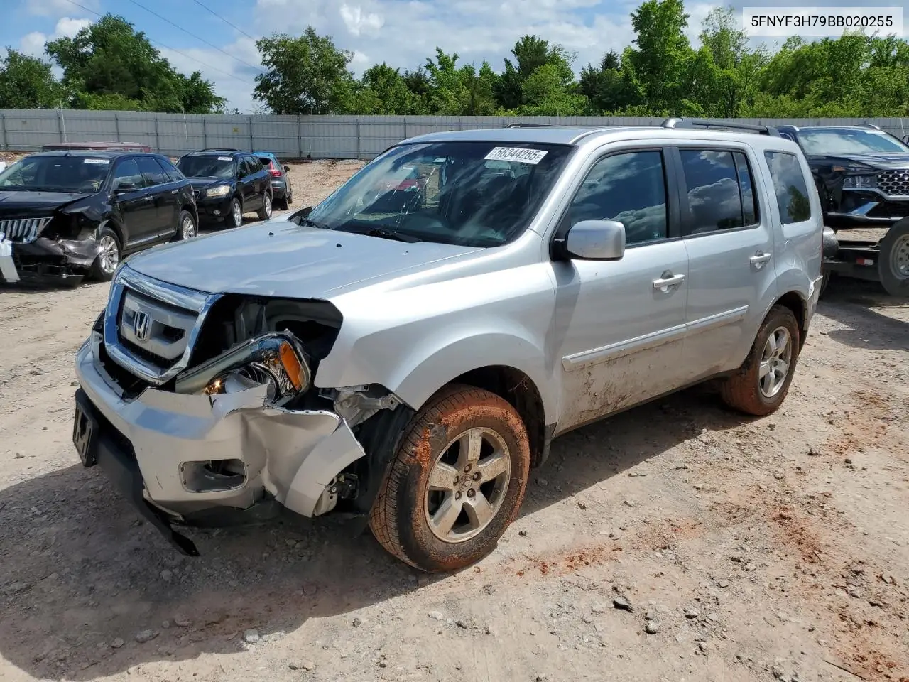 5fnyf3h79bb020255 5FNYF3H79BB020255 2011 Honda Pilot Exln