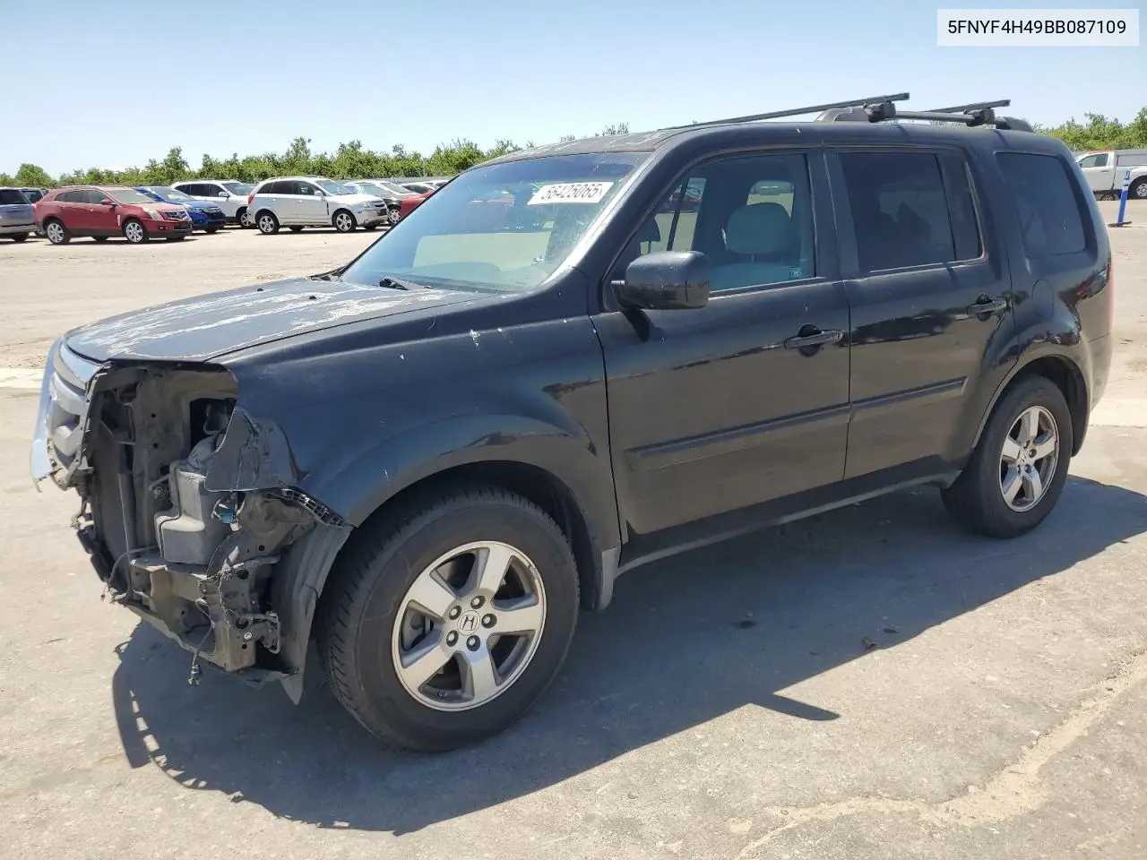 2011 Honda Pilot Ex VIN: 5FNYF4H49BB087109 Lot: 56425065
