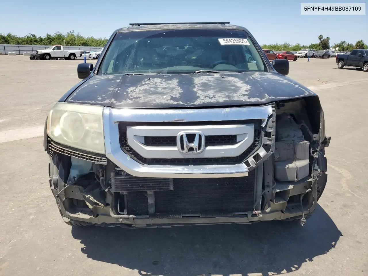 2011 Honda Pilot Ex VIN: 5FNYF4H49BB087109 Lot: 56425065