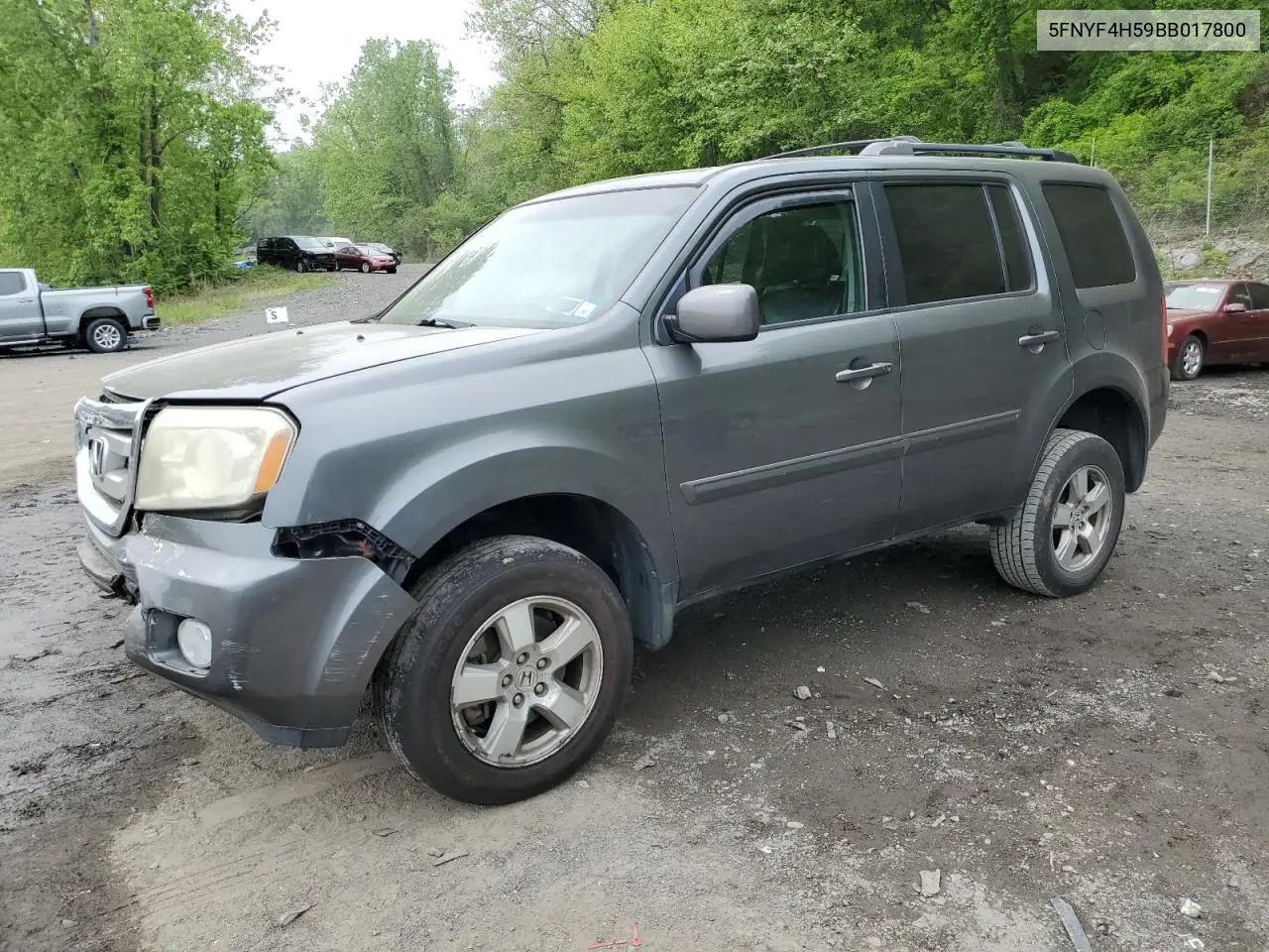 2011 Honda Pilot Exl VIN: 5FNYF4H59BB017800 Lot: 56846915
