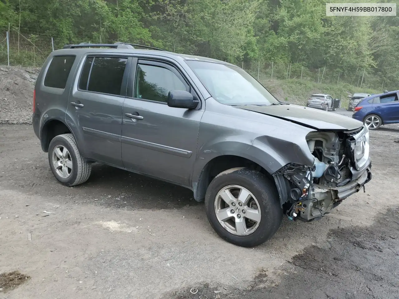 2011 Honda Pilot Exl VIN: 5FNYF4H59BB017800 Lot: 56846915