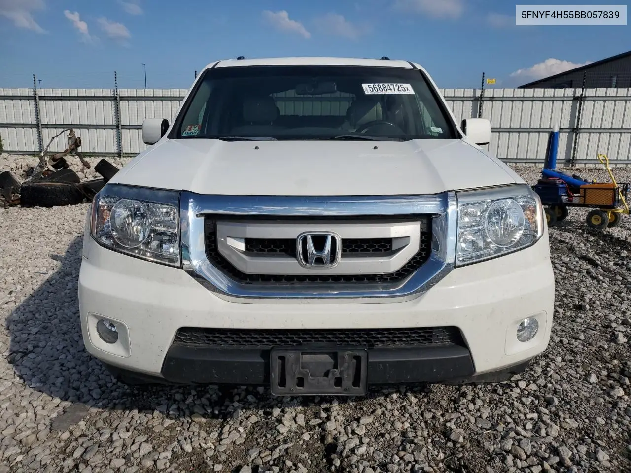 2011 Honda Pilot Exl VIN: 5FNYF4H55BB057839 Lot: 56884725