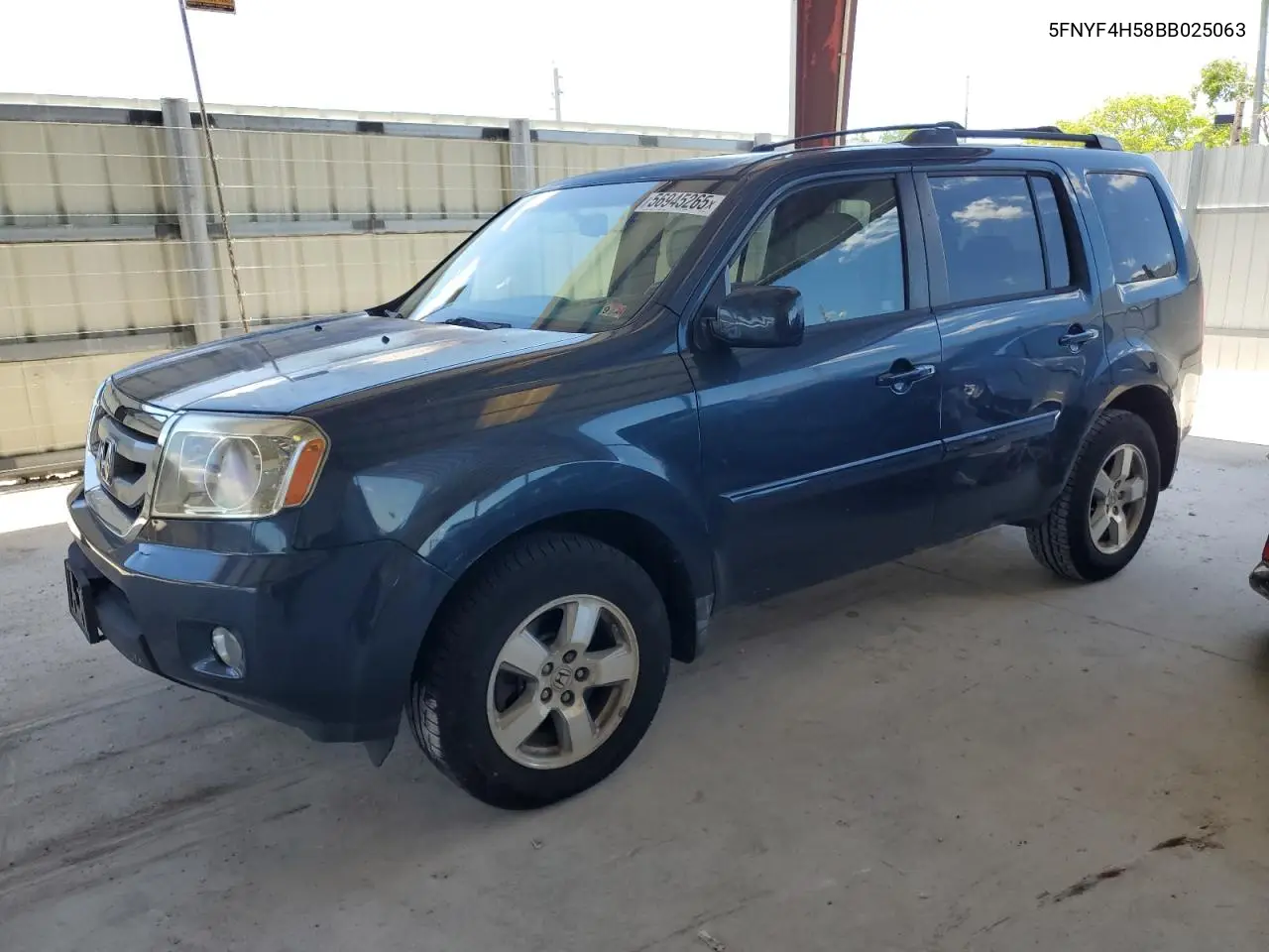 2011 Honda Pilot Exl VIN: 5FNYF4H58BB025063 Lot: 56945265