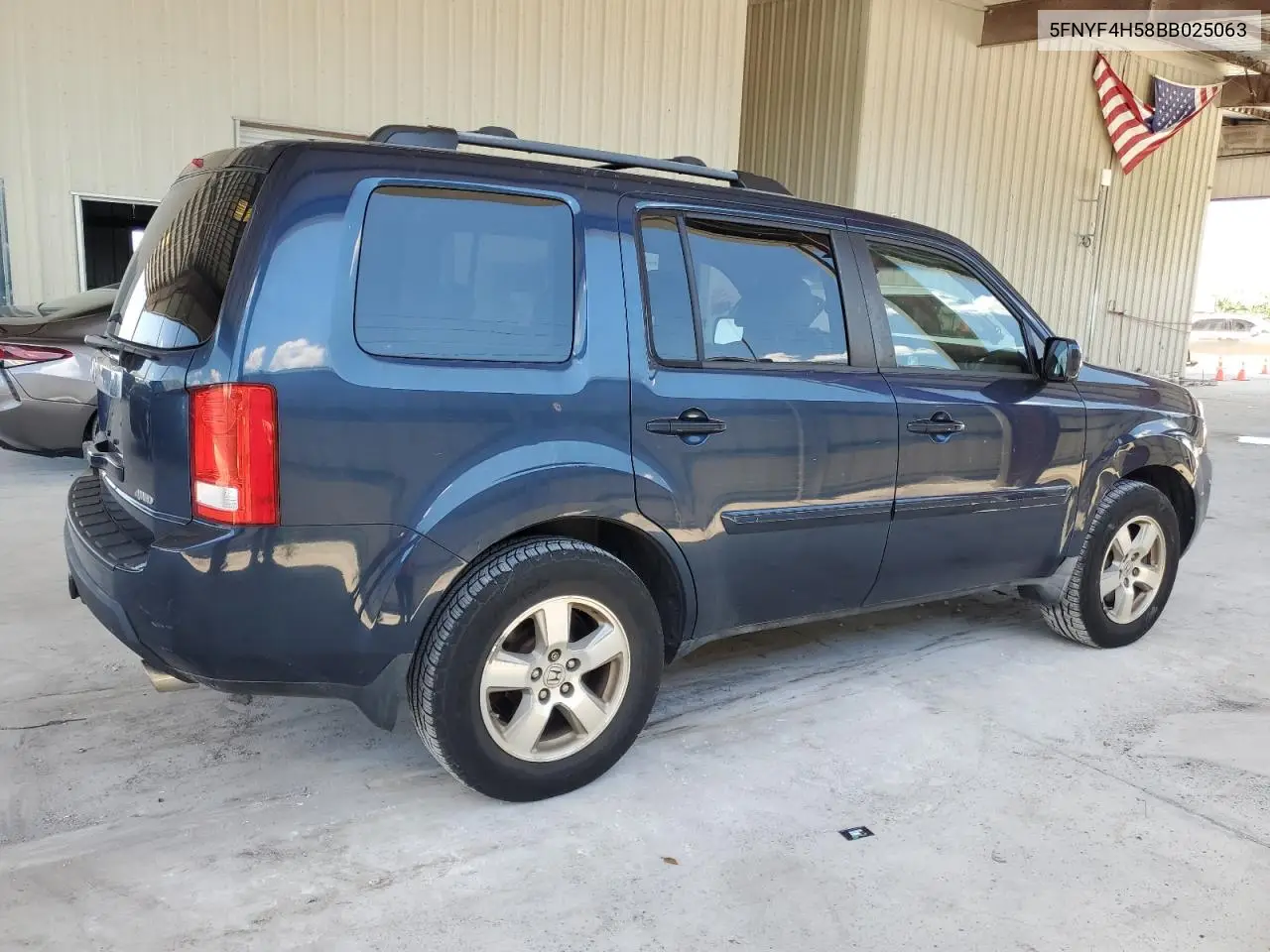 2011 Honda Pilot Exl VIN: 5FNYF4H58BB025063 Lot: 56945265