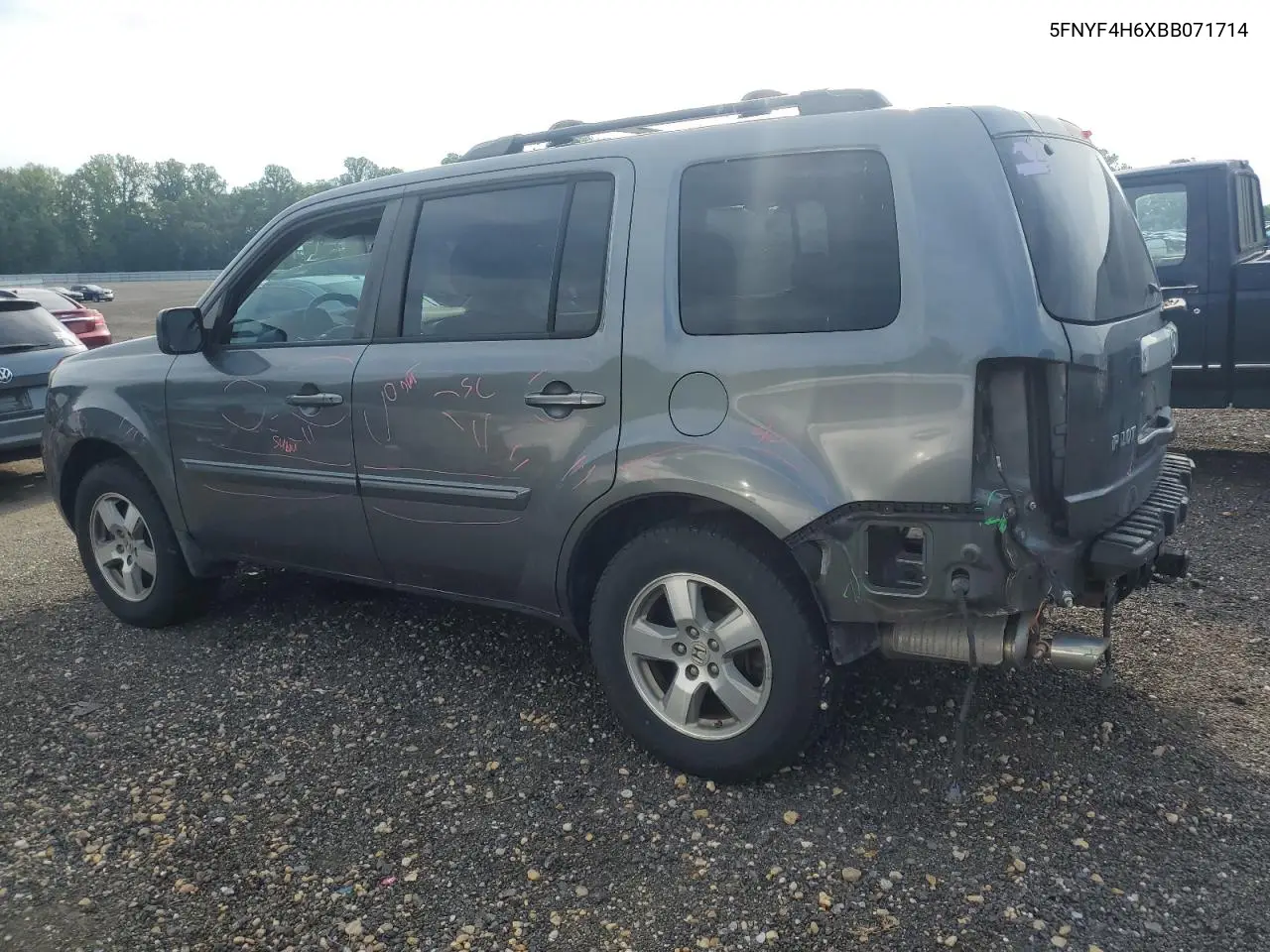 2011 Honda Pilot Exl VIN: 5FNYF4H6XBB071714 Lot: 59810875
