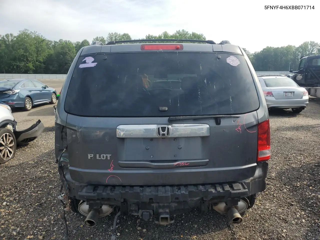 2011 Honda Pilot Exl VIN: 5FNYF4H6XBB071714 Lot: 59810875
