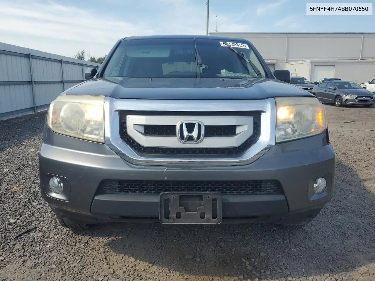 2011 Honda Pilot Exln VIN: 5FNYF4H74BB070650 Lot: 62139855