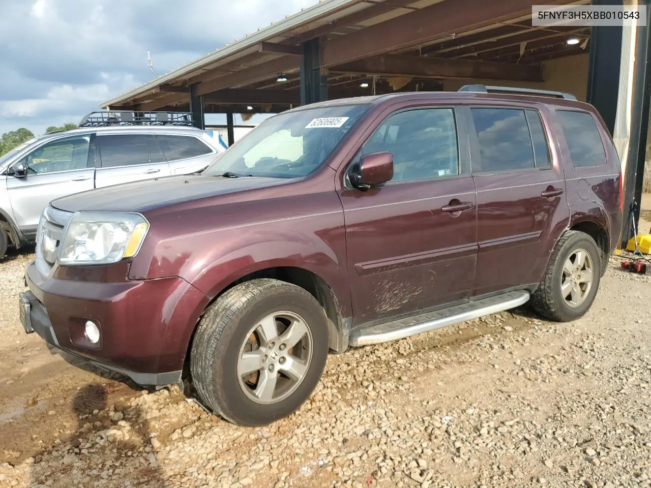 2011 Honda Pilot Exl VIN: 5FNYF3H5XBB010543 Lot: 62606905