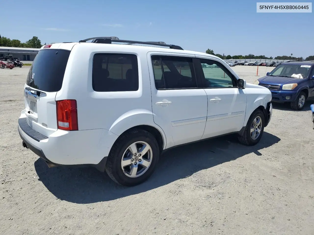 2011 Honda Pilot Exl VIN: 5FNYF4H5XBB060445 Lot: 62772425
