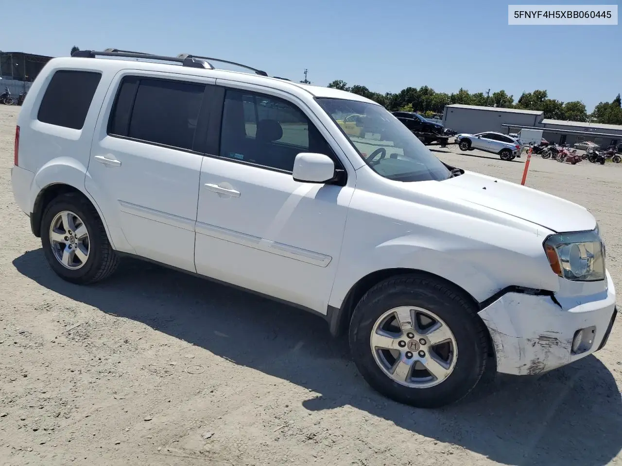 2011 Honda Pilot Exl VIN: 5FNYF4H5XBB060445 Lot: 62772425