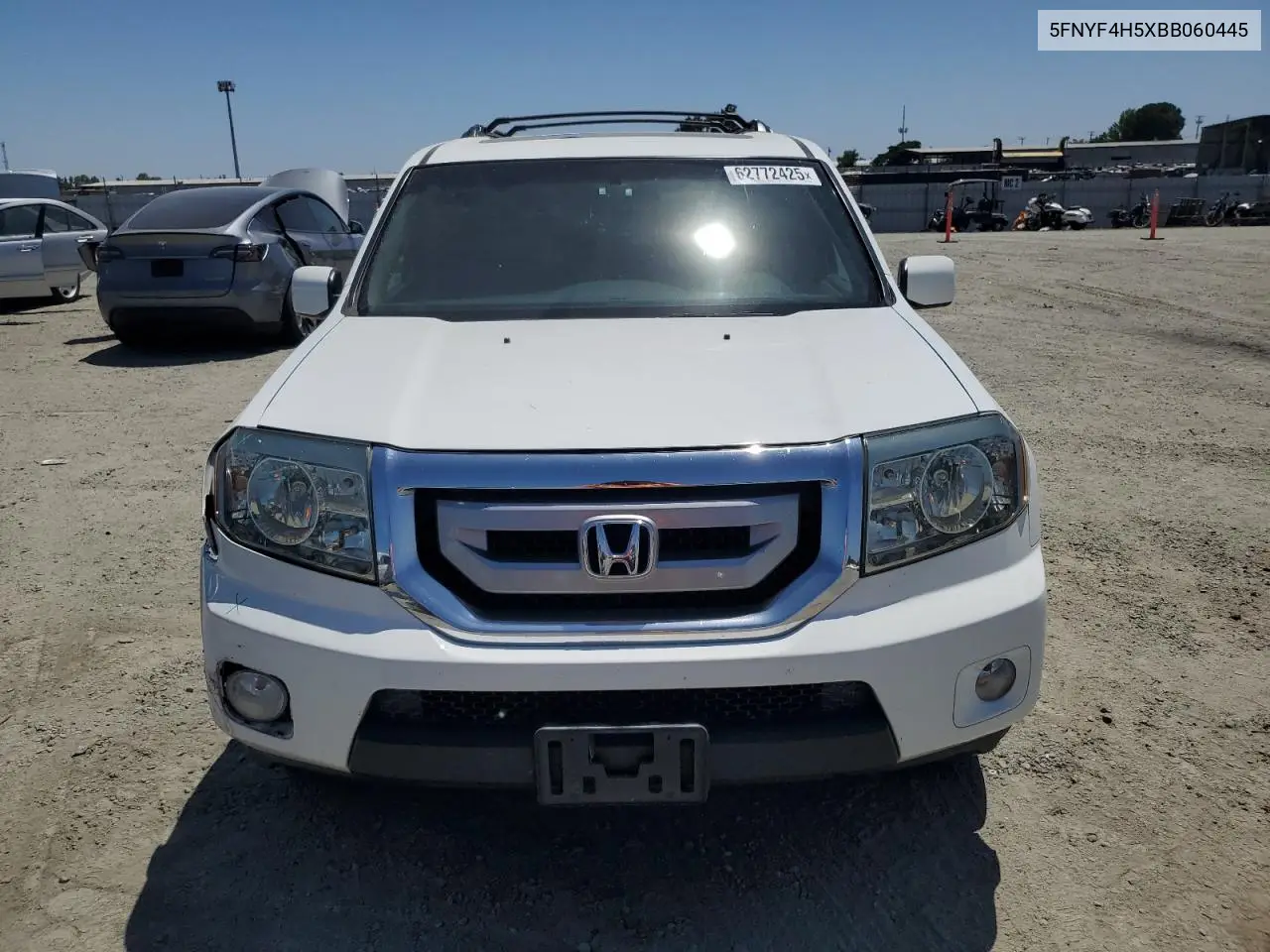 2011 Honda Pilot Exl VIN: 5FNYF4H5XBB060445 Lot: 62772425