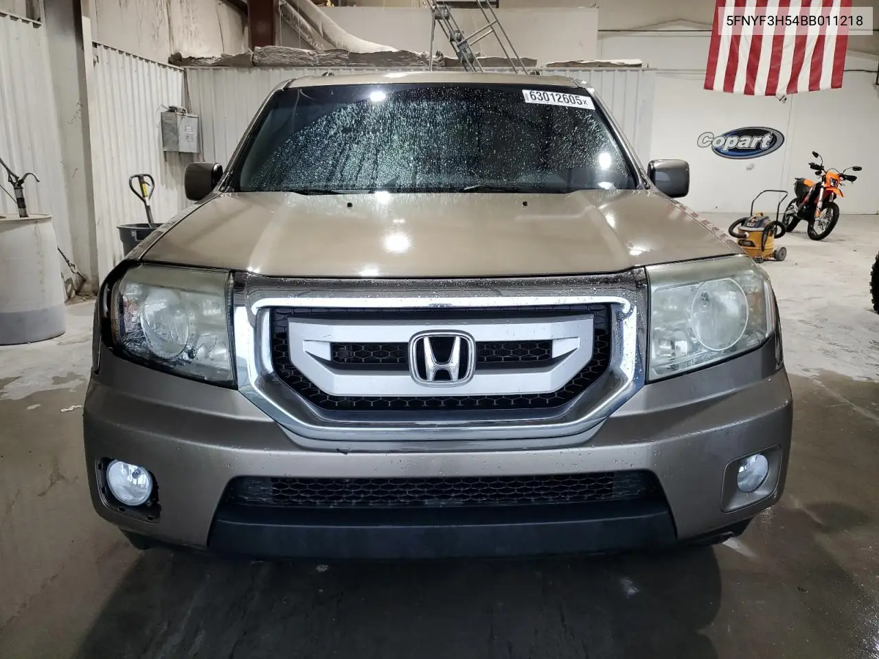 2011 Honda Pilot Exl VIN: 5FNYF3H54BB011218 Lot: 63012605