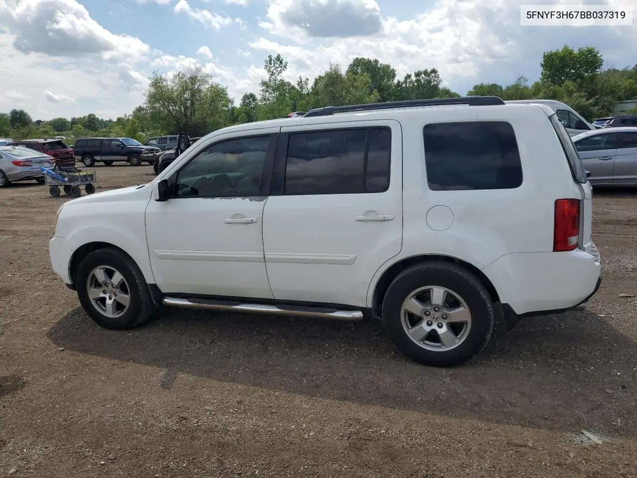 2011 Honda Pilot Exl VIN: 5FNYF3H67BB037319 Lot: 63064405