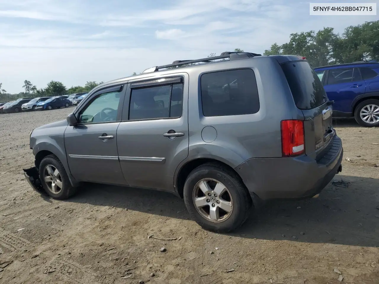 2011 Honda Pilot Exl VIN: 5FNYF4H62BB047715 Lot: 63116085