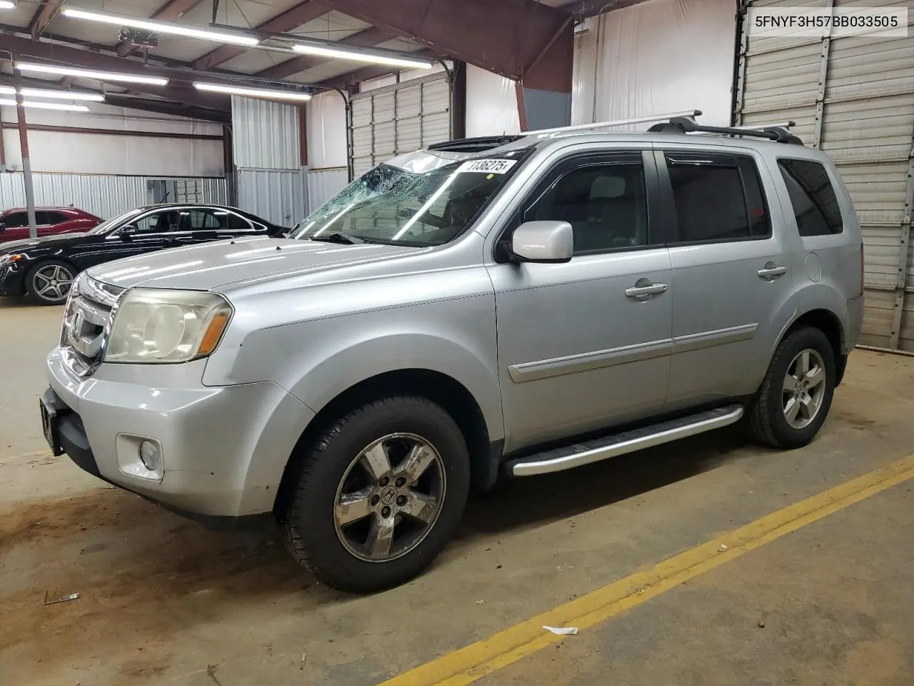 2011 Honda Pilot Exl VIN: 5FNYF3H57BB033505 Lot: 63136275