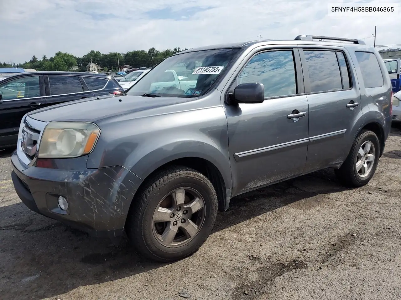 2011 Honda Pilot Exl VIN: 5FNYF4H58BB046365 Lot: 63145755
