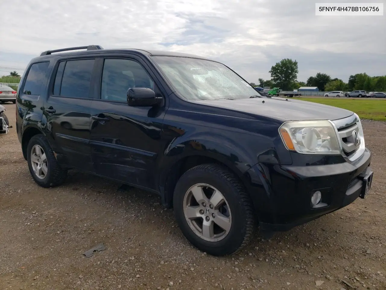 2011 Honda Pilot Ex VIN: 5FNYF4H47BB106756 Lot: 64729265