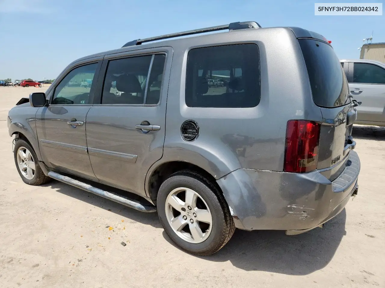 2011 Honda Pilot Exln VIN: 5FNYF3H72BB024342 Lot: 65326915