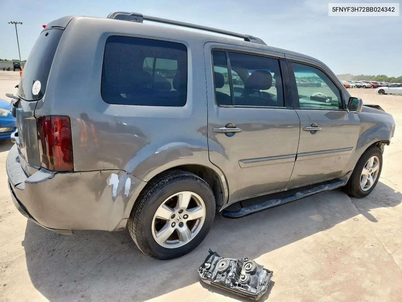 2011 Honda Pilot Exln VIN: 5FNYF3H72BB024342 Lot: 65326915