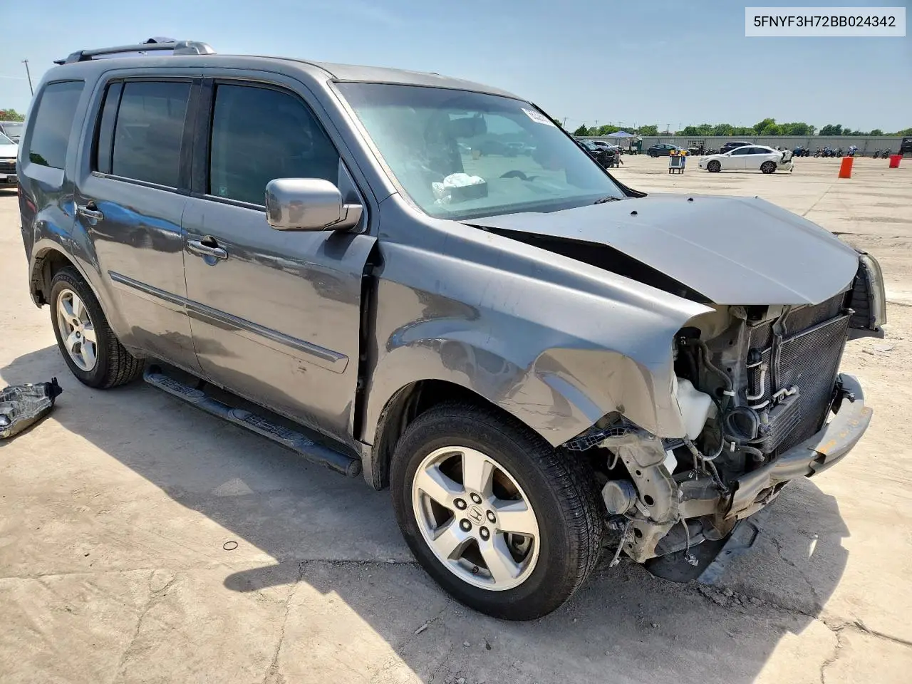 2011 Honda Pilot Exln VIN: 5FNYF3H72BB024342 Lot: 65326915