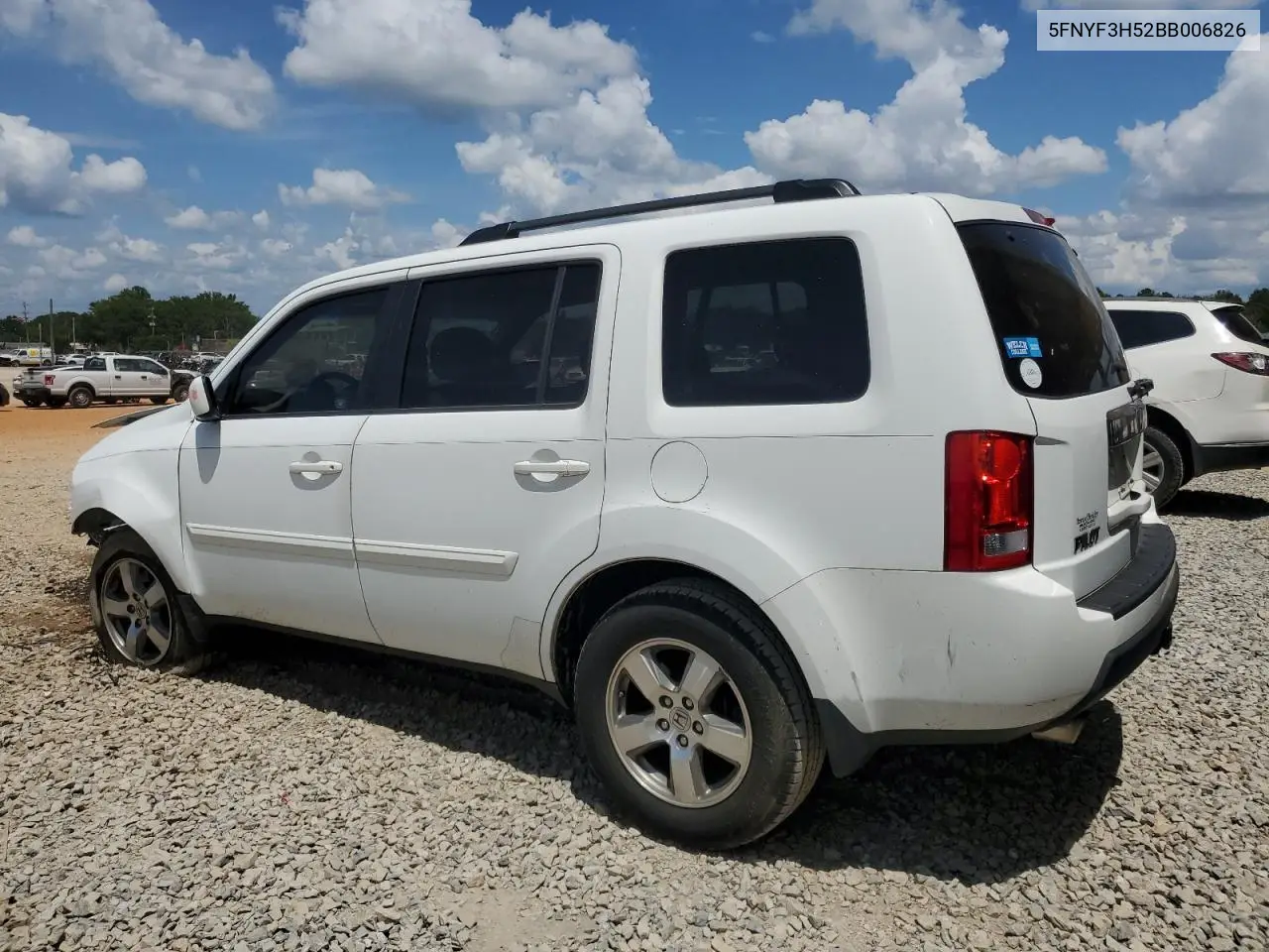2011 Honda Pilot Exl VIN: 5FNYF3H52BB006826 Lot: 65533465