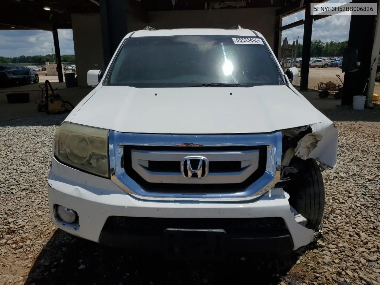 2011 Honda Pilot Exl VIN: 5FNYF3H52BB006826 Lot: 65533465