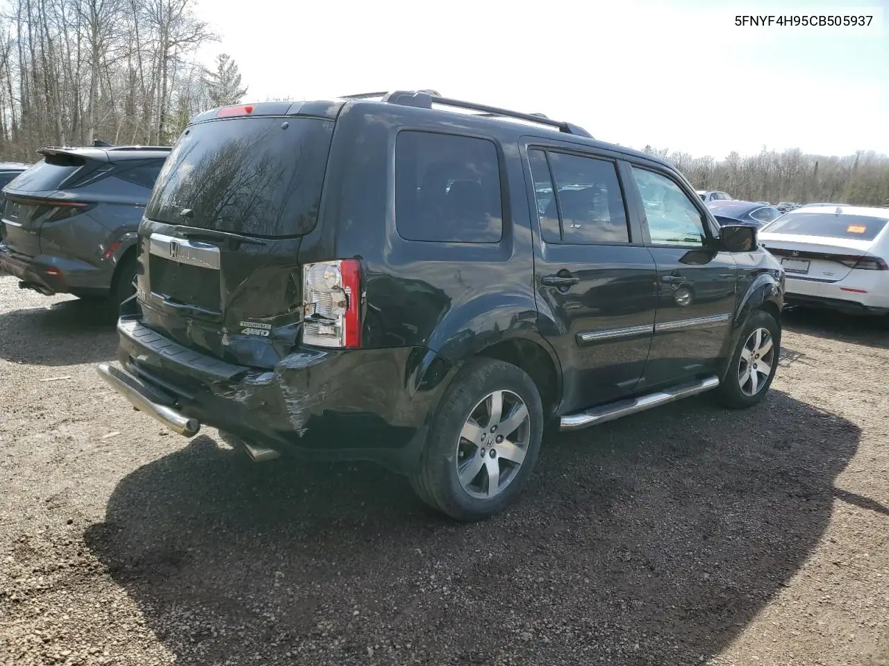2012 Honda Pilot Touring VIN: 5FNYF4H95CB505937 Lot: 51605495