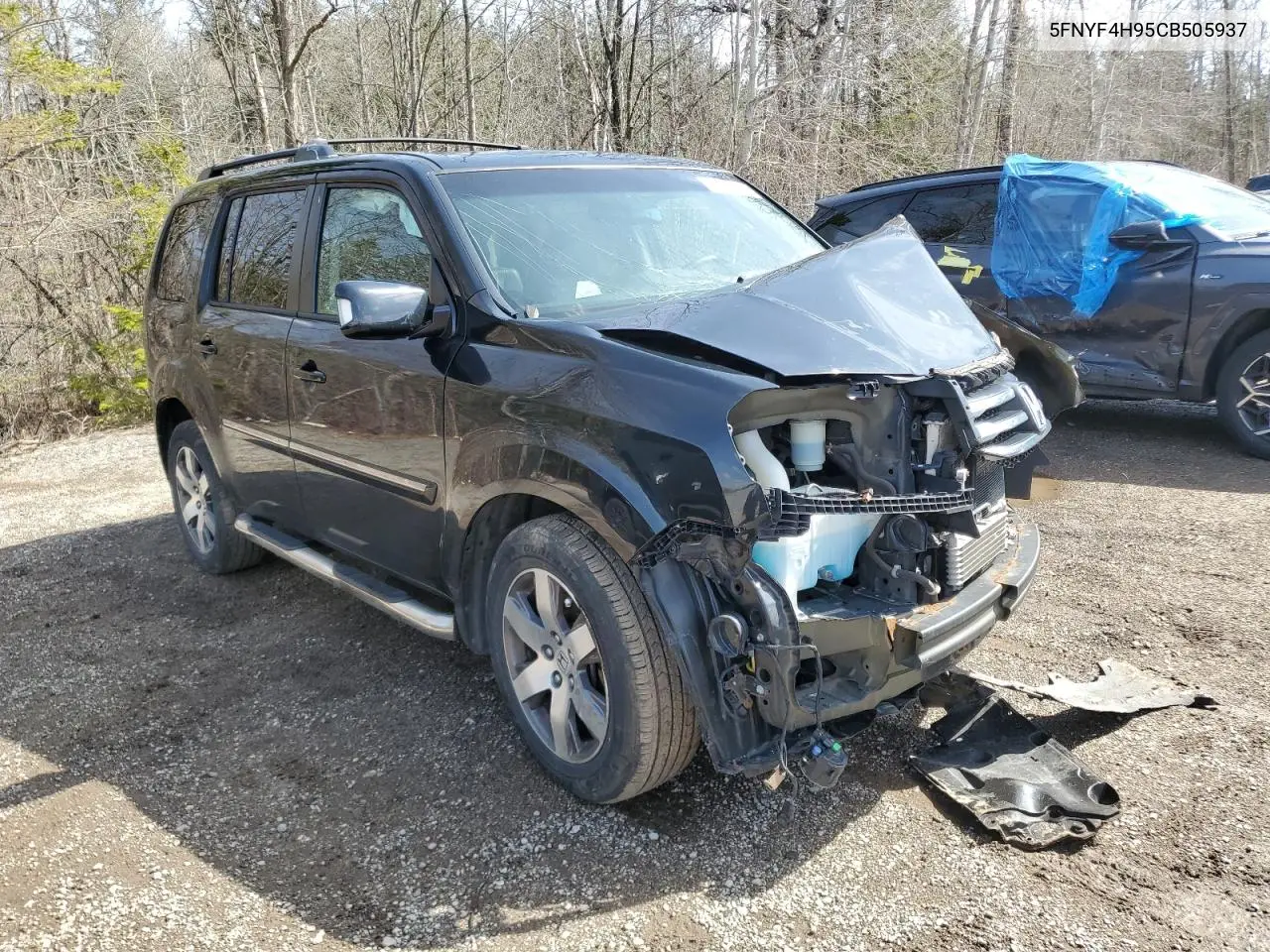 2012 Honda Pilot Touring VIN: 5FNYF4H95CB505937 Lot: 51605495