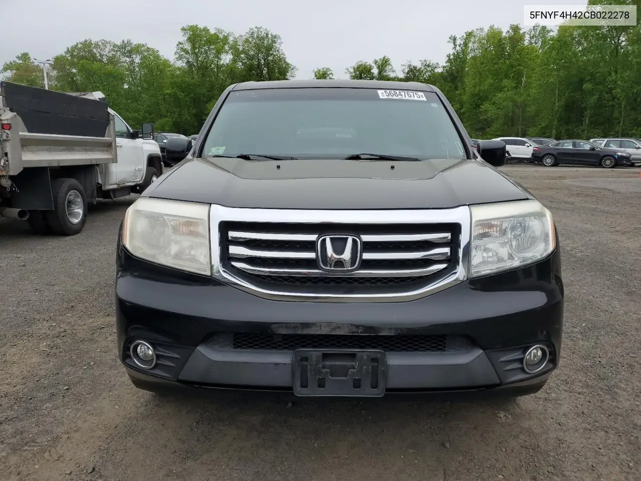 2012 Honda Pilot Ex VIN: 5FNYF4H42CB022278 Lot: 56847675