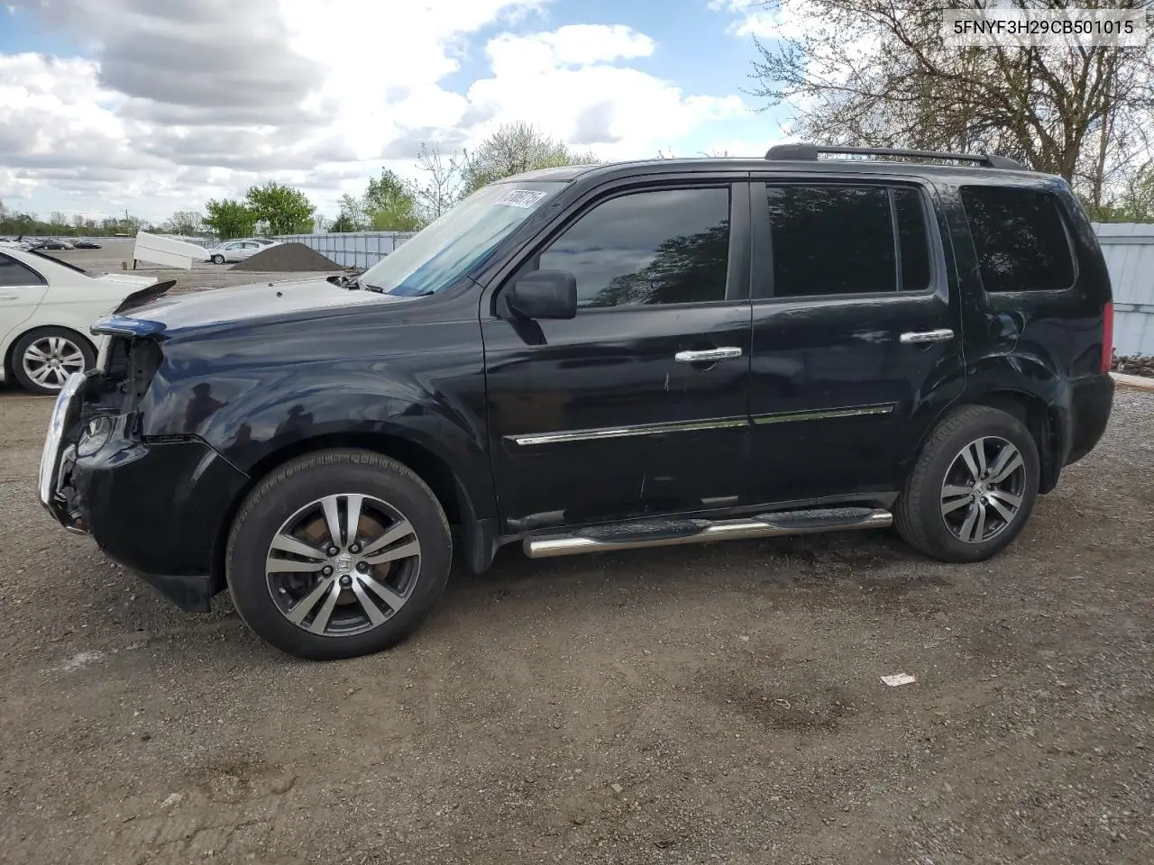 2012 Honda Pilot Lx VIN: 5FNYF3H29CB501015 Lot: 57069715