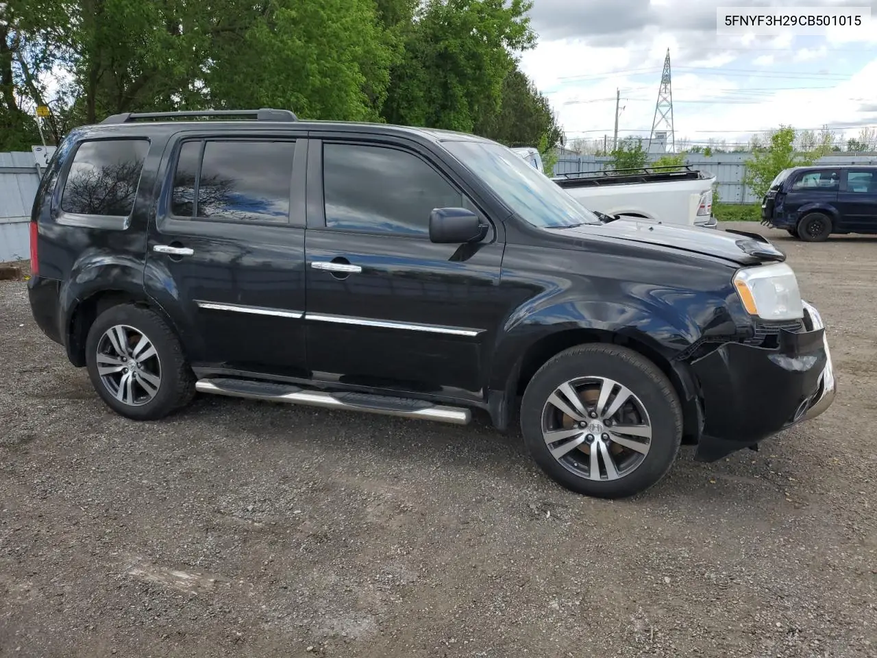 2012 Honda Pilot Lx VIN: 5FNYF3H29CB501015 Lot: 57069715