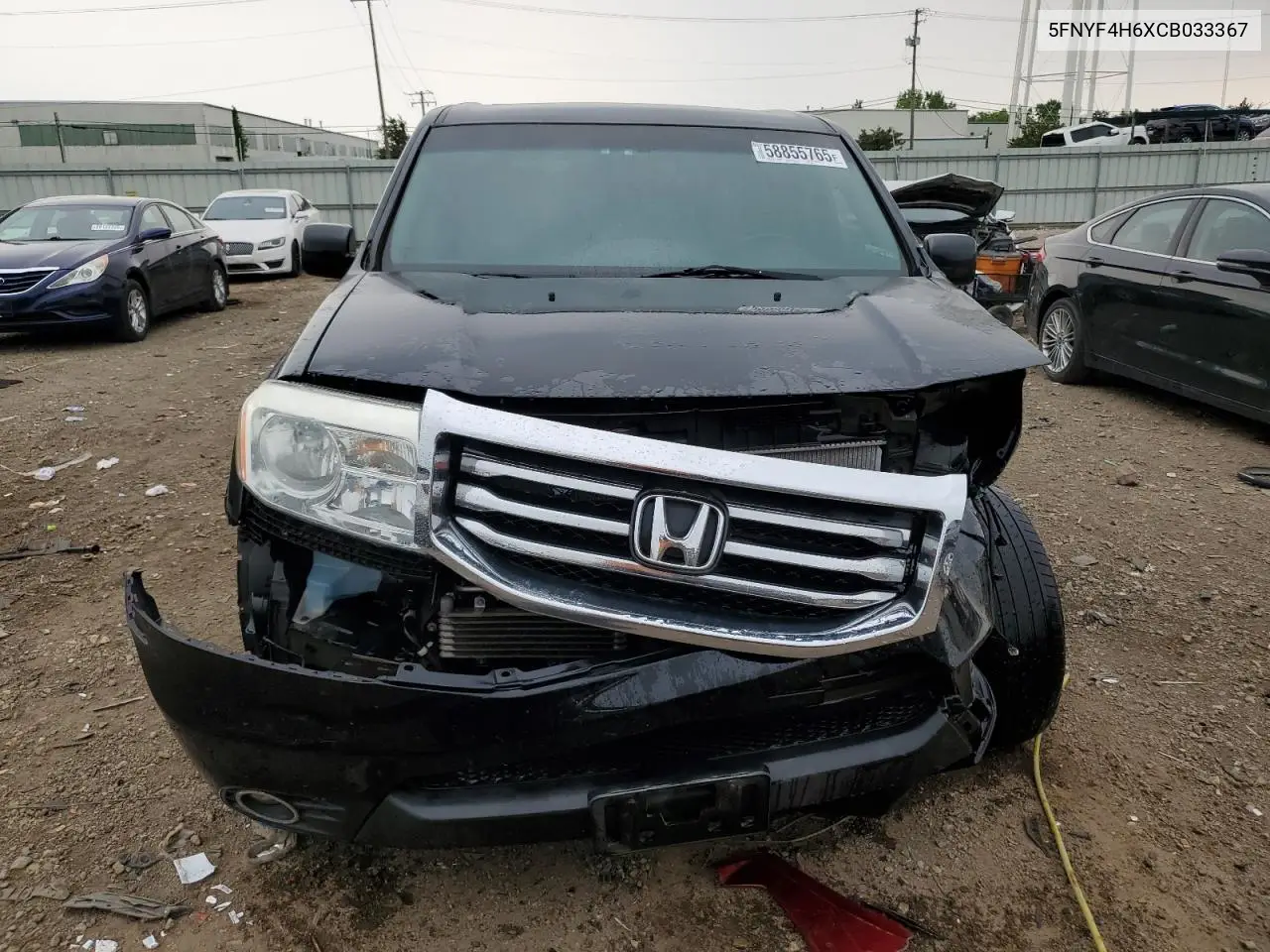 2012 Honda Pilot Exl VIN: 5FNYF4H6XCB033367 Lot: 58855765