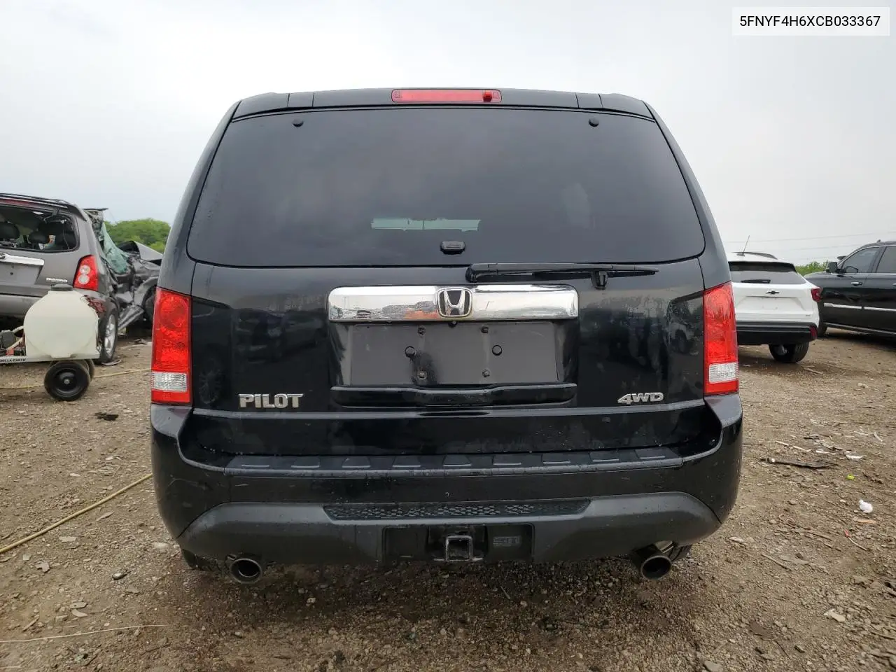2012 Honda Pilot Exl VIN: 5FNYF4H6XCB033367 Lot: 58855765