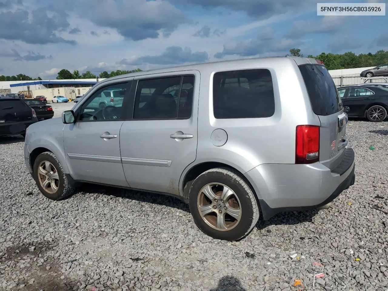 2012 Honda Pilot Exl VIN: 5FNYF3H56CB035926 Lot: 62183115